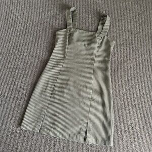 Juniors M | Striped Green Dress